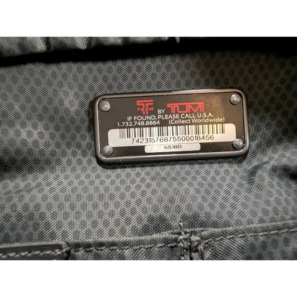 Gusset Expandable Tumi Tech Backpack Rucksack Bag T-Tech 5516 Black